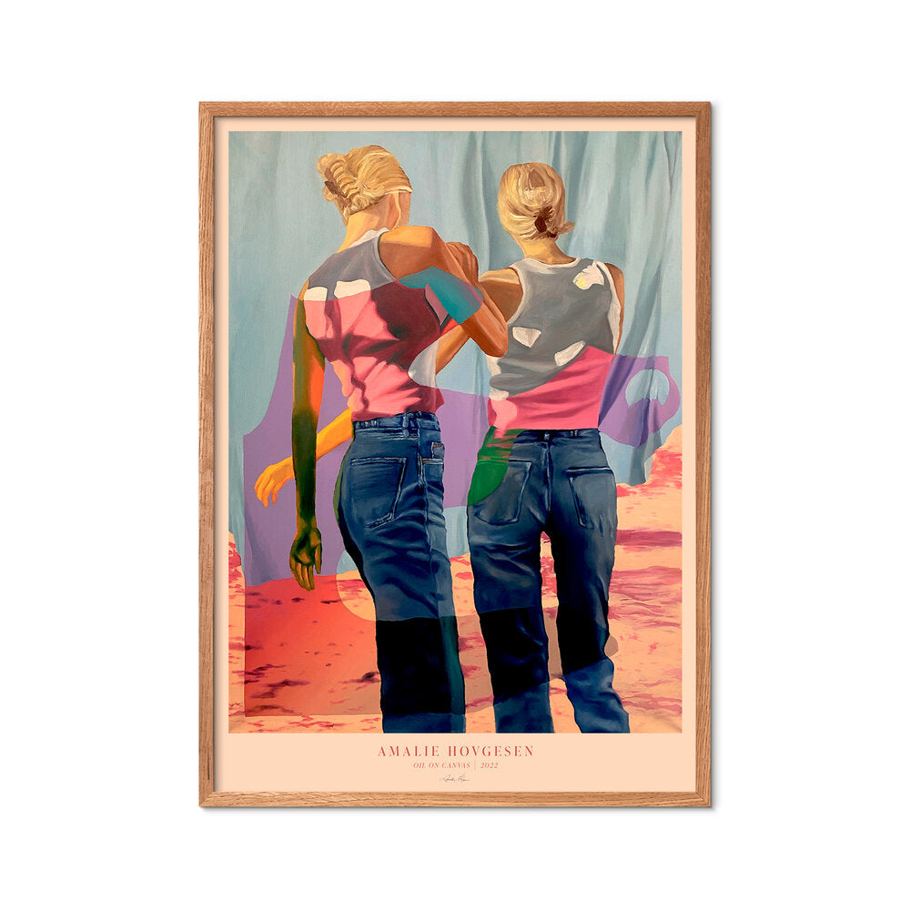 Two Girls plakat - Multicolor